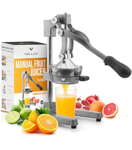 新品　Eurolux 鋳鉄シトラスジューサー 特大 商用グレード Amazon | Eurolux 鋳鉄シトラスジューサー | 特大 商用グレード 手動